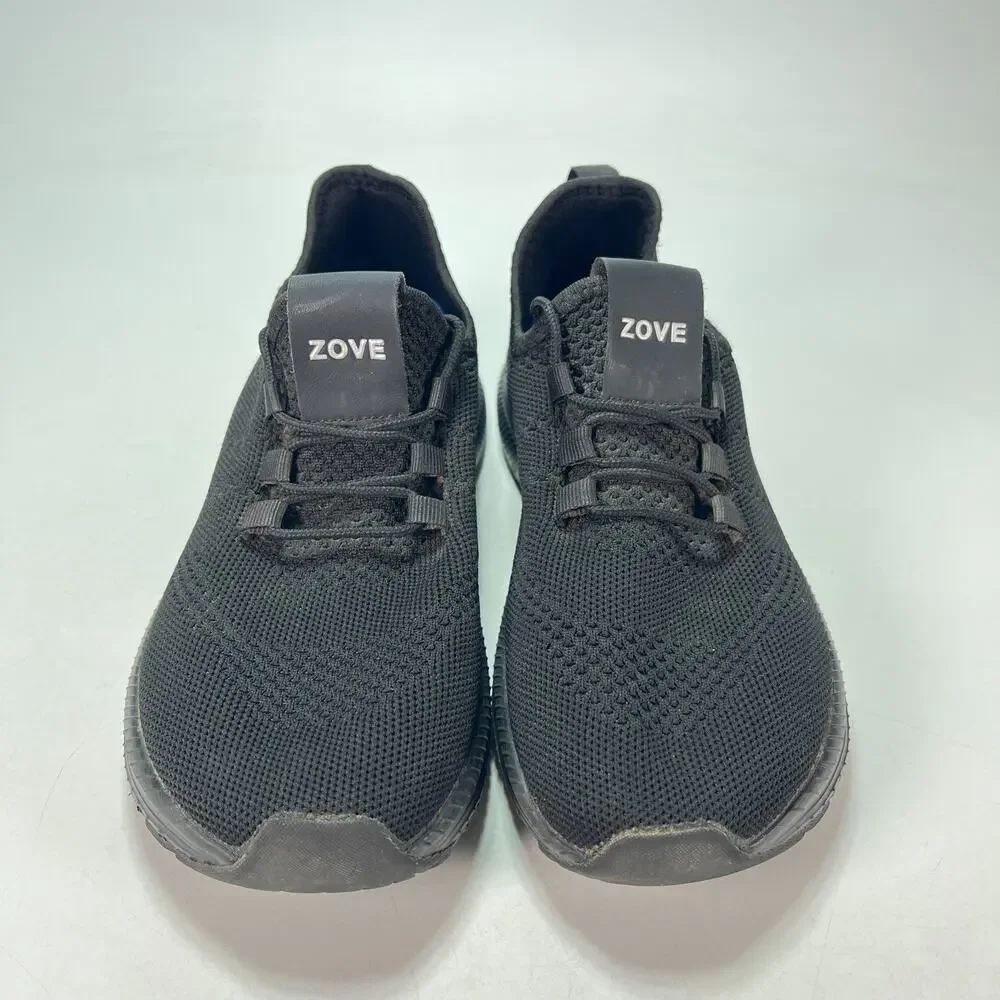 ZOVE Black Lightweight Sneakers Casual Athletic Shoes Women's Size US 9.5 EU 40